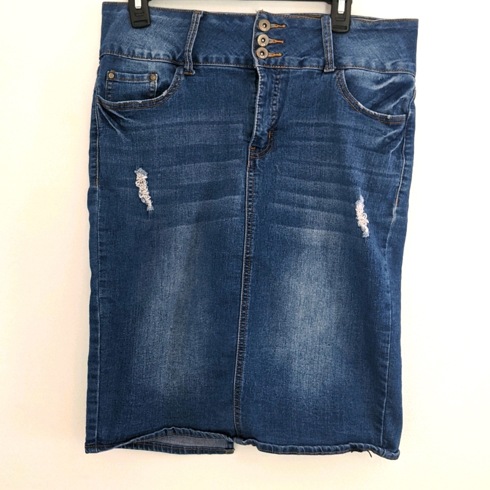 Blue Denim Skirt